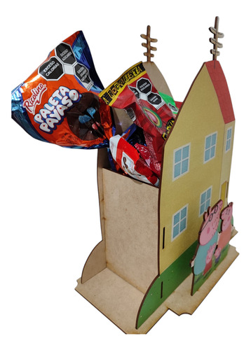 Centro De Mesa 3d Peppa Pig 10 Pz Madera Mdf