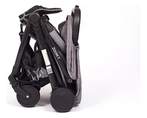 Cochecito Bebé Ultracompacto Plegado Automático Zoom Kiddy Color gris