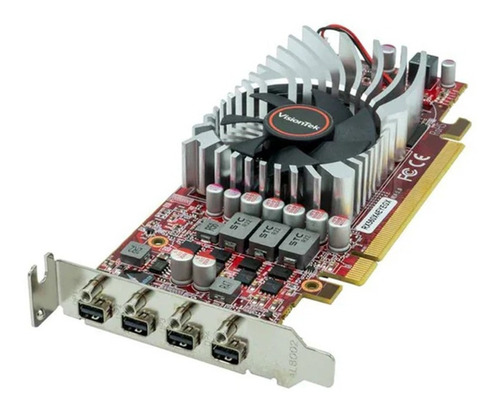 Placa Video Gpu Visiontek Rx 560 4 Gb Amd Radeon 4 Outputs