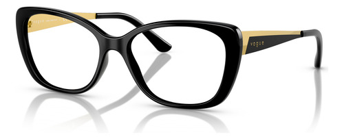 Montura de gafas Vogue VO5587L W44 de 54 grados, color negro/dorado