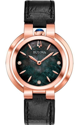 Reloj Bulova Rubaiyat Con 3 Diamantes Original 97p139