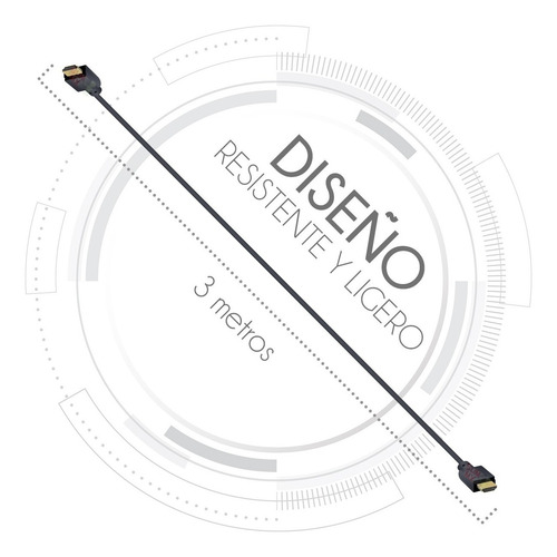 Imagen 4 de 9 de Cable Hdmi Saikang 4k 3mts Version 2.0 Ps4 Xbox One X Pc