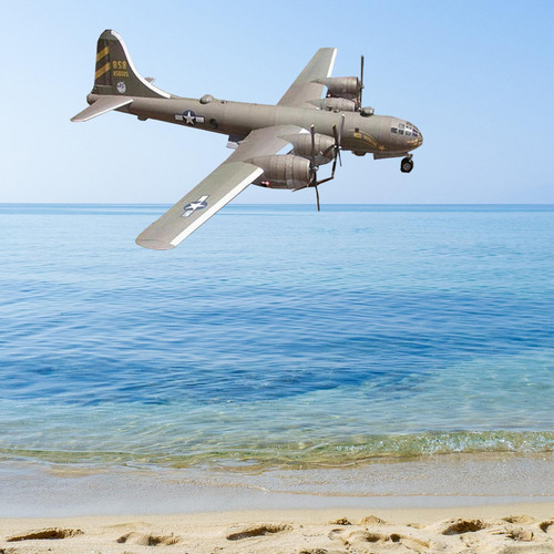 American B29 Avión De Modelo De Papel 1/48 Escala Hogar