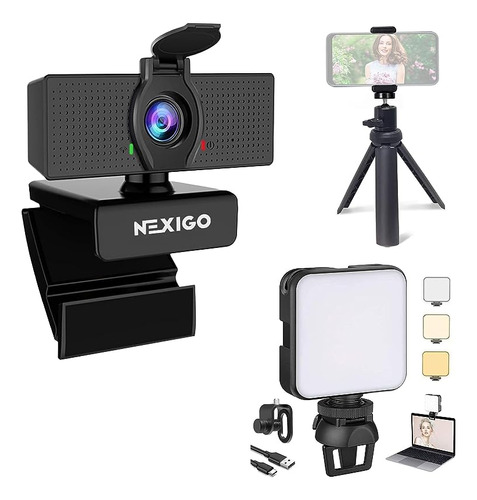 N60 Fhd Kit Camara Con Cubierta Privacidad Iluminacion Video