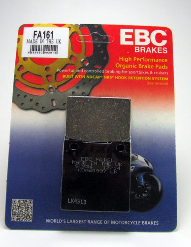 Pastillas Freno Traseras Ebc Fa161 Zx7 Zx12 - Sandin