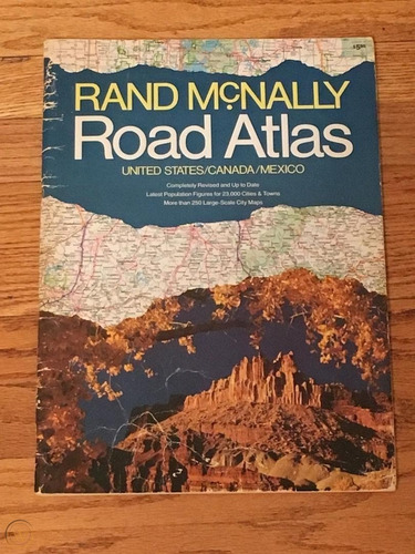Road Macknally Atlas Usa Canada Mexico 1982