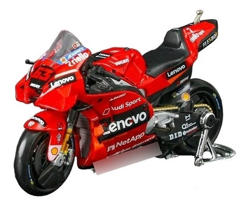 Maisto Moto Ducati Escala 1:18 2021 N° 63 Francesco Bagnaia