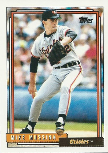 Barajita Mike Mussina Topps 1992 #242 Orioles