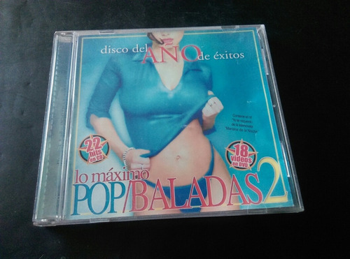 Cd Y Dvd -disco Del Año De Exitos-pop/baladas 22hits ,18 Vid