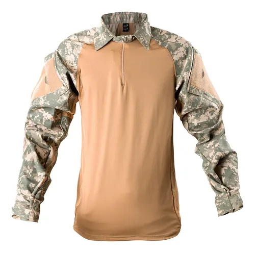 Combat Shirt Camuflada Militar Tática Reforçada Ripstop Uv50