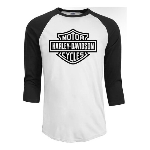 Polera Harley Davidson Puro Algodón Raglan (2)