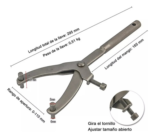 Llave Y Extractor De Clutch Polea Embrague Centrifugo Motos