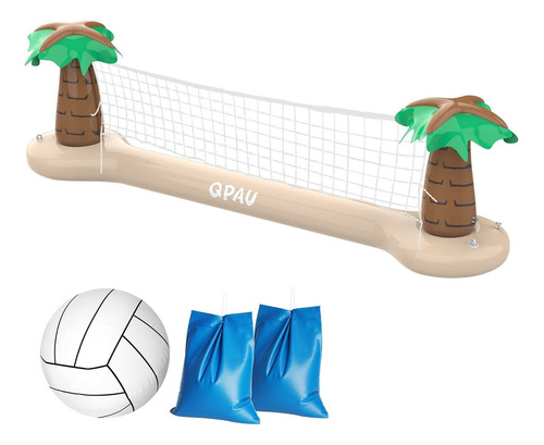 Inflable Para Piscina Qpau Juego De   De Voleibol, Juego Flb