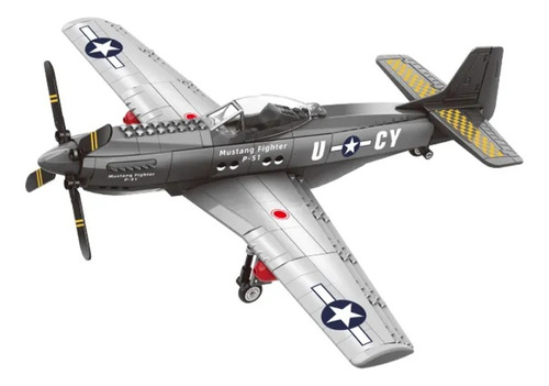 Avion P-51 Mustang Fighter Para Armar, 258 Pzs.