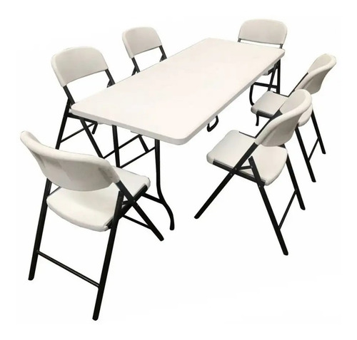 Juego De Jardin Sillas Y Mesa Plegable Exterior Camping