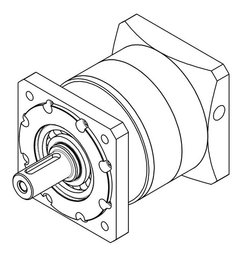 Reductor 10:1 Para Nema 34 Easy Servo De 4 , 4.5 , 8 , 12 Nm