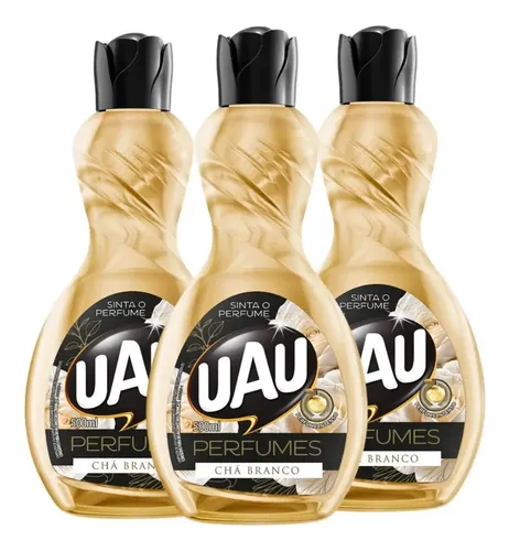 Limpador Perfumado 500ml Uau Ingleza Chá Branco Kit 3un