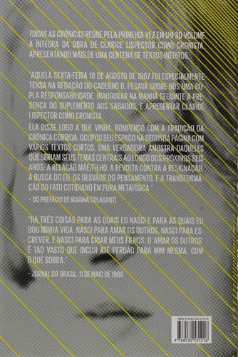 Livro Todas As Crônicas - Clarice Lispector