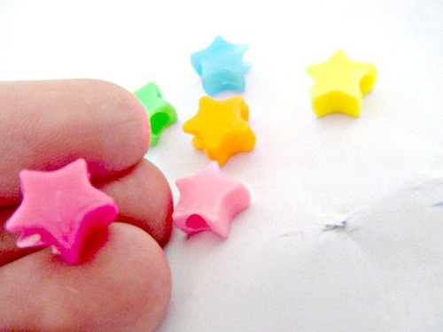 500 Estrellitas De Colores Pasantes Pequeñas Estrella