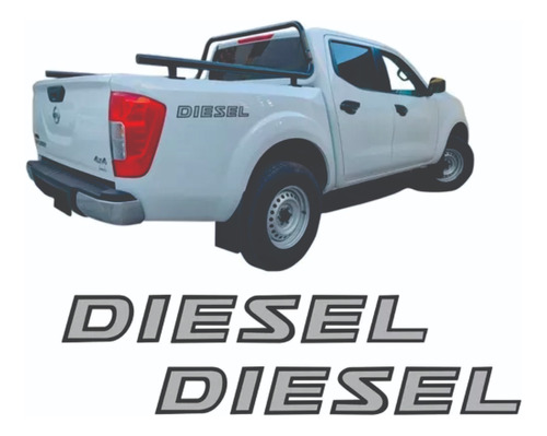 Nissan Frontier Np 300 Calcomanía Diesel Sticker X 2 Unidad