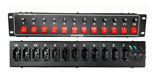 Mesa Chaveadora 12 Canais/2kw Canal Rack'19 Cbi Iluminação