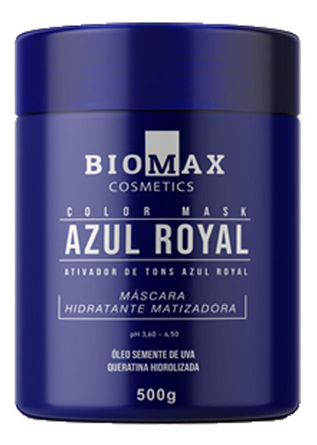 Máscara Hidratante Matizadora Azul Royal 500g