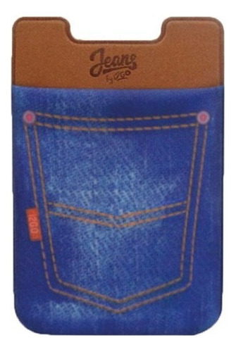 Porta Cartão Para Smartphone I2go Jeans Adesivo 3m Pocket