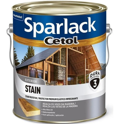 Cetol Stain Acetinado Sparlack Exterior 3,6l - Cores Cor Mogno