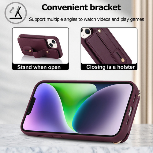 Back Orignal Leather Wallet Case With Card Compartment 2024a