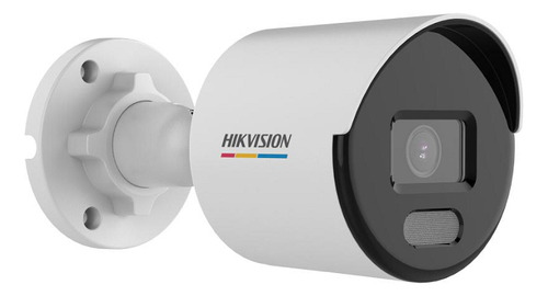 Camera Hikvision Ip Colorvu 2mp Fullhd - Poe Ds-2cd1027g0-l Cor Branco