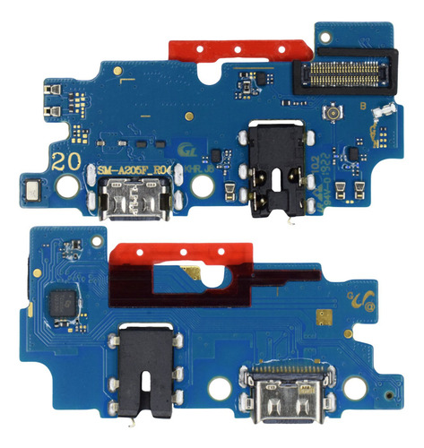 Placa Flex Carga Conector Compatível Galaxy A20 (a205) Turbo Pklk Premium