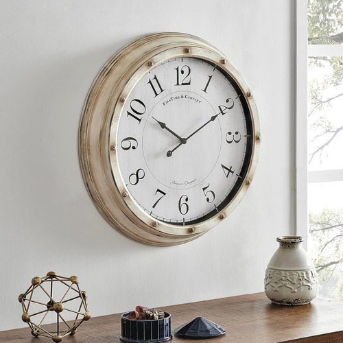 Ivory Rochester - Reloj De Pared Con Remache Para Oficina En