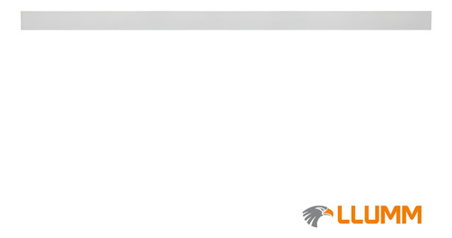 Kit 2 Un Luminária Aletada 120cm Calha Comercial Sobrepor P/2 Lâmpadas T5 2x28w Tubular 1.2m Llumm