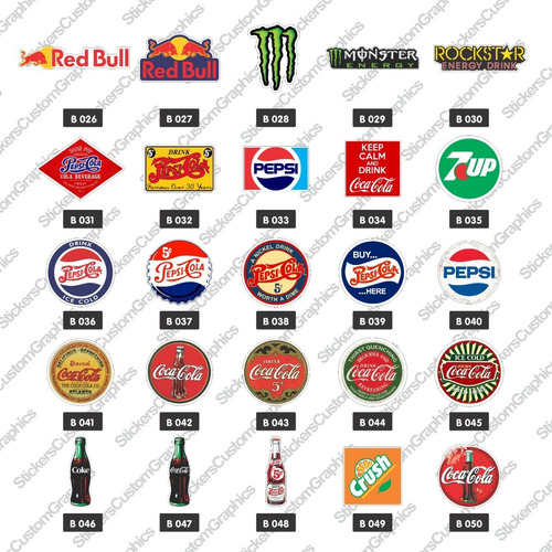 Adesivos Bebidas E Cigarros 20un.