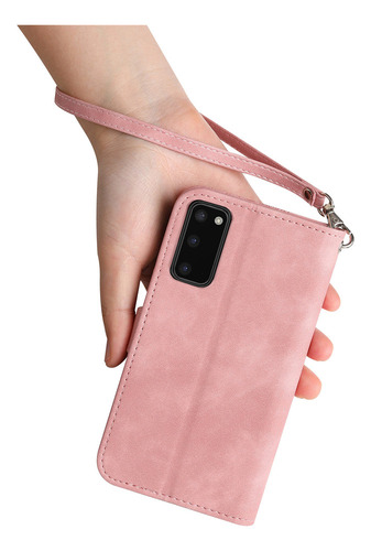 B Funda De Piel Con Estampado De Flores En Relieve Para