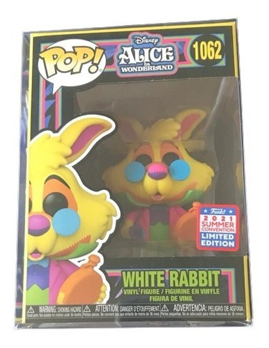 Funko Pop White Rabbit Black Light