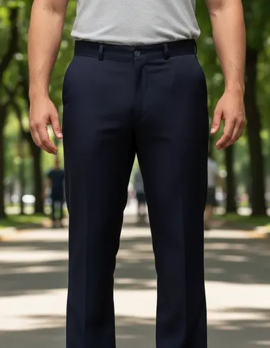 Calça Social Masculina Elegante 100% Poliéster Confortável