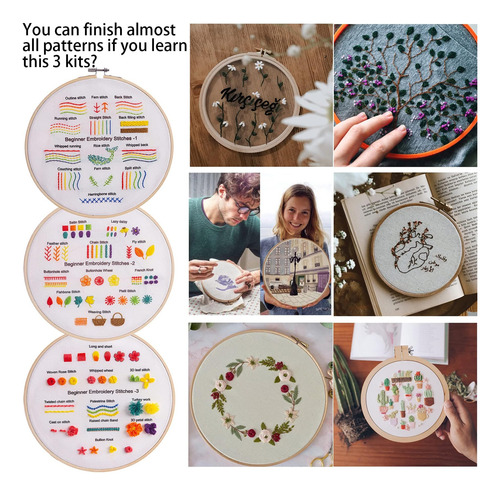 Kit De Bordado Fanryn Para Iniciantes | Dot Practice Kit