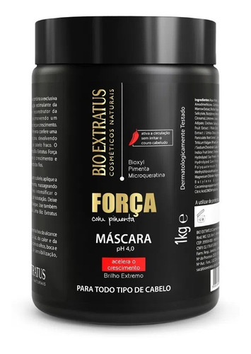 Hidrataçao Bio Extratus Força Com Pimenta 1 Kg