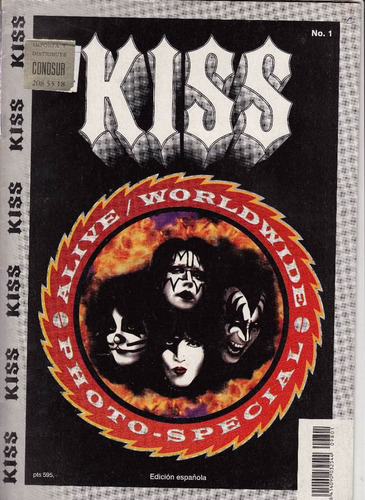 Rock Grupo Kiss Alive Worldwide Photo Special España 1998
