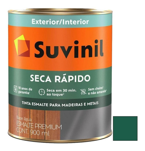 Pintura Esmalte Suvinil 1l Verde Base Agua Triple Accion 