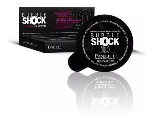 Cofre Ampolla Bubble Shock 12u. X 20ml Fidelite 