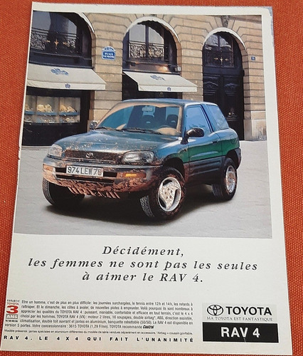Toyota Rav4 3 Puertas Publicidad De Francia