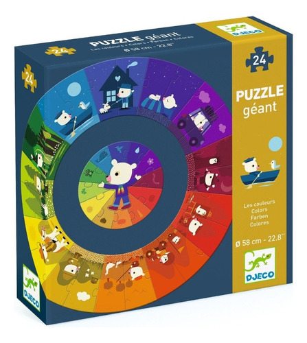 Puzzle Gigante - Colores - Djeco - Dj07017