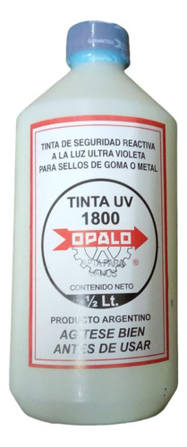 Tinta Uv X 500cc Reactiva A La Luz Ultravioleta Marca Opalo