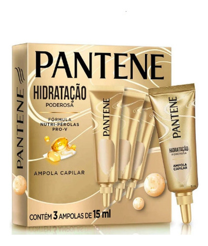 Kit Ampola De Tratamento Pantene Hidratação Poderosa 3 Unida