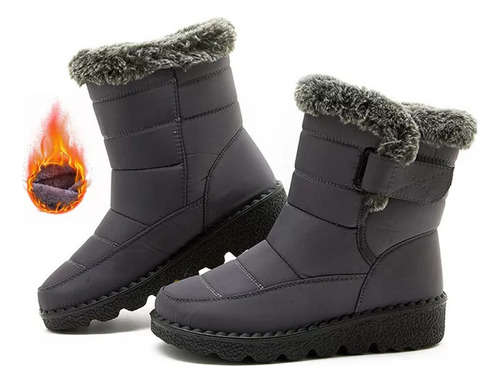 Botas De Nieve Impermeables Para Mujer En Tres Colores