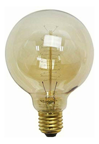 Sanelec, Foco Vintage Tipo Globo, Luz Cálida, 35 W,