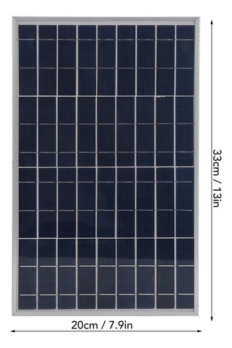 Panel Controlador Solar 10w 12v Policristalino Ip65