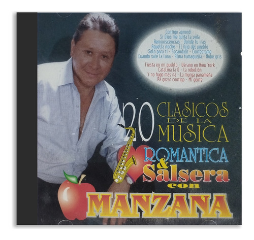 Manzana - 20 Clásicos De La Música Romántica Y Salsera - Cd